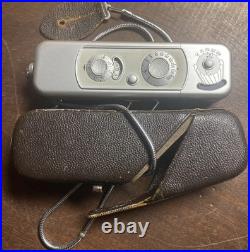 Vintage Minox Spy Camera Cold War Original 100% Leather Case & Lanyard Germany