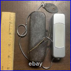 Vintage Minox Spy Camera Cold War Original 100% Leather Case & Lanyard Germany