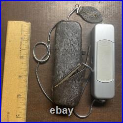 Vintage Minox Spy Camera Cold War Original 100% Leather Case & Lanyard Germany