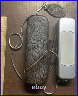 Vintage Minox Spy Camera Cold War Original 100% Leather Case & Lanyard Germany