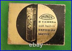 Vintage Minox Wetzlar Minature Spy Camera 15MM 3.5 LENS With LEATHER CASE Germany