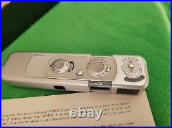 Vintage Minox Wetzlar Minature Spy Camera 15MM 3.5 LENS With LEATHER CASE Germany