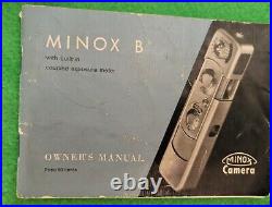 Vintage Minox Wetzlar Minature Spy Camera 15MM 3.5 LENS With LEATHER CASE Germany
