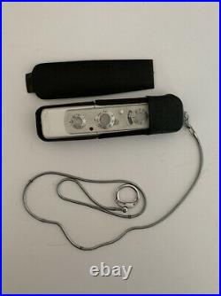 Vintage Minox Wetzlar Subminiature Model B Spy Camera Germany with Case & Chain