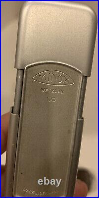 Vintage Minox Wetzlar Subminiature Model B Spy Camera Germany with Case Untestws