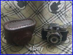 Vintage Mycro Subminiature Spy Camera Leather Case Sanwa Co. Japan film role