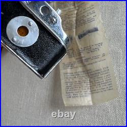 Vintage NEW Miniature HIT Camera, Leather Case, Film, Instructions, Subminiature