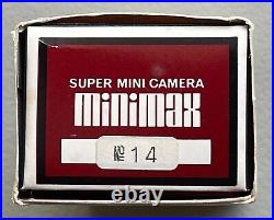 Vintage Nikkoh Minimax Subminiature Camera With Tortoise Shell Look, Soft Case