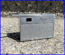 Vintage Original Whittaker Micro 16 16mm Eye Level Finder Spy Camera