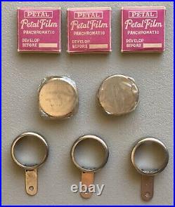 Vintage Petal Camera Lot Octagon And Round Body, Film, Instruction, Cutters