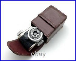Vintage Petitax Subminiature Spy Camera With Leather Case. Made In Germany, NICE