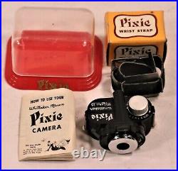 Vintage Pixie Whitaker Micro 16 Miniature Spy Camera Complete Kit w Box Extras