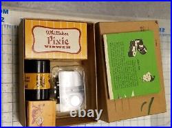 Vintage Pixie Whitaker Micro 16 Miniature Spy Camera Complete Kit with Box