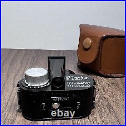 Vintage Pixie Whittaker Micro 16 Camera Subminiature Spy Film Leather Case