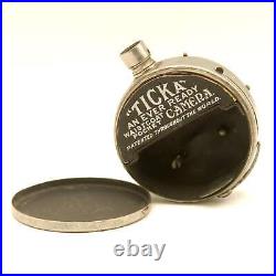 Vintage Rare Houghtons Ticka Pocket Watch Camera Minature Film, Mini Spy Camera