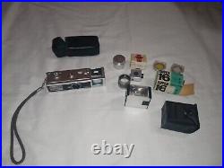 Vintage Rollei 16 Kit Camera & Case, Flash & case, Tripod Head, 2 Filters