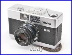 Vintage Rollei B 35 35mm Subminiature Film Camera, black & silver, excellent FWO