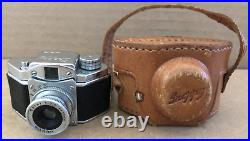 Vintage SNAPPY Subminiature Spy Camera with Leather Case 25mm CLEAN