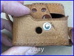 Vintage SNAPPY Subminiature Spy Camera with Leather Case 25mm CLEAN