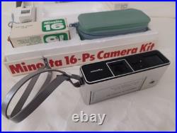 Vintage SPY CAMERA Minolta 16 Model P Miniature Rokkor 3.5/25mm Lens W Case