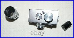 Vintage STEKY Model III Miniature Spy Camera with2 Lenses, Case & Storage Boxes