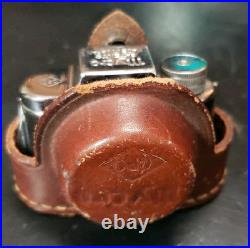 Vintage Sanwa MYCRO 2 Mini Spy Film Camera Japan & Brown Leather Case Untested Vintage Sanwa MYCRO 2 Mini Spy Film Camera Japan & Brown Leather Case Untested