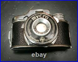 Vintage Sanwa MYCRO 2 Mini Spy Film Camera Japan & Brown Leather Case Untested Vintage Sanwa MYCRO 2 Mini Spy Film Camera Japan & Brown Leather Case Untested