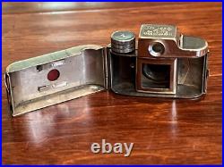 Vintage Sanwa MYCRO 2 Mini Spy Film Camera Japan & Brown Leather Case Untested Vintage Sanwa MYCRO 2 Mini Spy Film Camera Japan & Brown Leather Case Untested