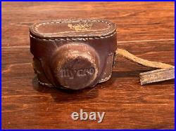 Vintage Sanwa MYCRO 2 Mini Spy Film Camera Japan & Brown Leather Case Untested Vintage Sanwa MYCRO 2 Mini Spy Film Camera Japan & Brown Leather Case Untested