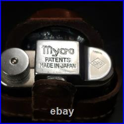 Vintage Sanwa MYCRO 2 Mini Spy Film Camera Japan & Brown Leather Case Untested Vintage Sanwa MYCRO 2 Mini Spy Film Camera Japan & Brown Leather Case Untested