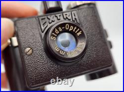 Vintage Sida Extra Bakelite Film Subminiature Camera 35mm F8 Germany D. R. W. Z