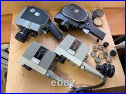 Vintage Soviet movie cameras, vintage optics, ORIGINAL 4 pieces, for restoration