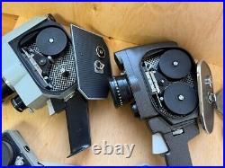 Vintage Soviet movie cameras, vintage optics, ORIGINAL 4 pieces, for restoration