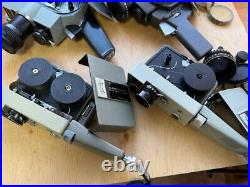 Vintage Soviet movie cameras, vintage optics, ORIGINAL 4 pieces, for restoration