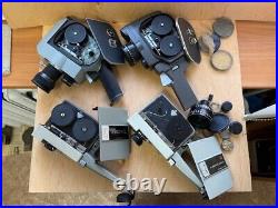 Vintage Soviet movie cameras, vintage optics, ORIGINAL 4 pieces, for restoration