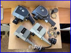 Vintage Soviet movie cameras, vintage optics, ORIGINAL 4 pieces, for restoration