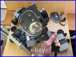 Vintage Soviet movie cameras, vintage optics, ORIGINAL 4 pieces, for restoration