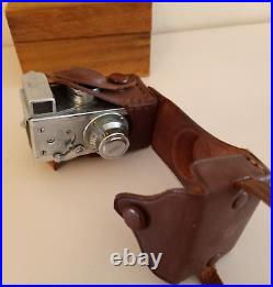 Vintage Spy Camera- Steky Mini-model Iii, 16mm, 13.5, F-25mm Lens, Case & Box