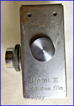 Vintage Steky Camera Model III Spy Camera 25MM Lens 16mm Film Japan