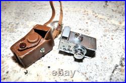 Vintage Steky Mini Spy Camera 16mm Model III Leather Case 13.5 F-25mm Lens Vintage Steky Mini Spy Camera 16mm Model III Leather Case 13.5 F-25mm Lens