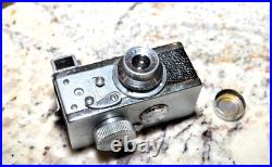 Vintage Steky Mini Spy Camera 16mm Model III Leather Case 13.5 F-25mm Lens Vintage Steky Mini Spy Camera 16mm Model III Leather Case 13.5 F-25mm Lens