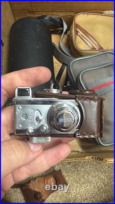 Vintage Steky Subminiature Model III 16mm Film Camera with Case 25mm F3.5 Stekinar