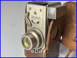 Vintage Steky Subminiature Model III 16mm Film Camera with Case 25mm F3.5 Stekinar