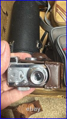 Vintage Steky Subminiature Model III 16mm Film Camera with Case 25mm F3.5 Stekinar