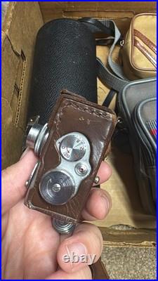 Vintage Steky Subminiature Model III 16mm Film Camera with Case 25mm F3.5 Stekinar