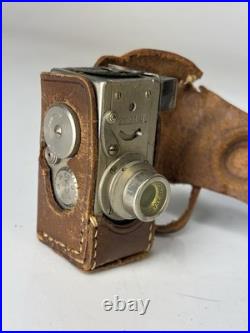 Vintage Steky Subminiature Model III 16mm Film Camera with Case 25mm F3.5 Stekinar