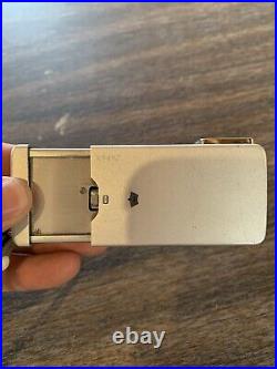 Vintage Subminiature Minolta 16 mm Mini Film Silver Spy Camera Rokkor 2.8
