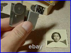 Vintage Suzuki Optical Co Chrome Camera-lite Spy Camera Lighter, Model B 1950s