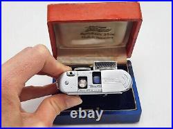 Vintage Tessina L Subminiature 35mm Mini Camera with 25mm F2.8 Lens & Case Meter