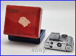 Vintage Tessina L Subminiature 35mm Mini Camera with 25mm F2.8 Lens & Case Meter